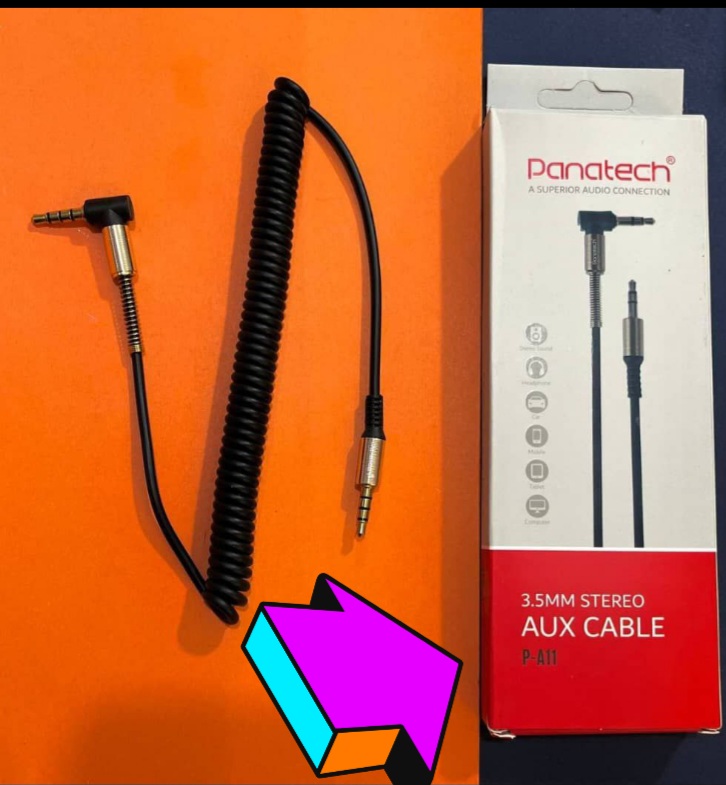 کابل AUX فنری panatech