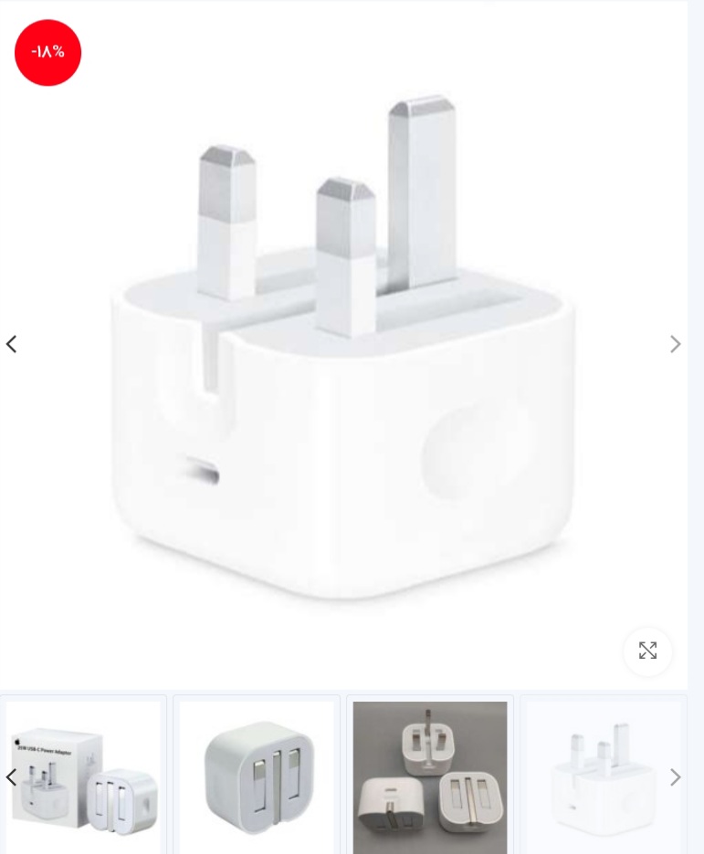 آداپتور 20 وات اوریجینال آیفون USB-C